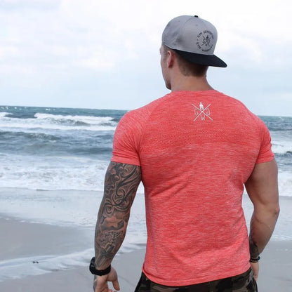 2020 new Quick Dry Compression Men's Short Sleeve T-Shirts Running Shirt Fitness Tight Tennis Soccer Jersey mens Sportswear