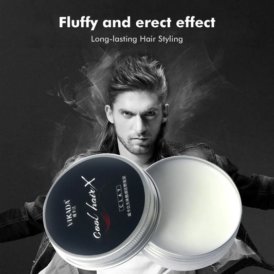 Matte Hair Styling Wax Men Hair Styling Mud Strong Hold Non Greasy Fashion Styling Daily Use Low Shine Cires Pour Cheveux