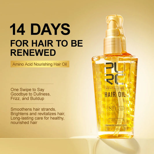 PURC Argan Oil Hair Oil Repair Frizz Dry Damaged Scalp Treatments Smoothing Nourishing Serum Hair Care Products for Women Men