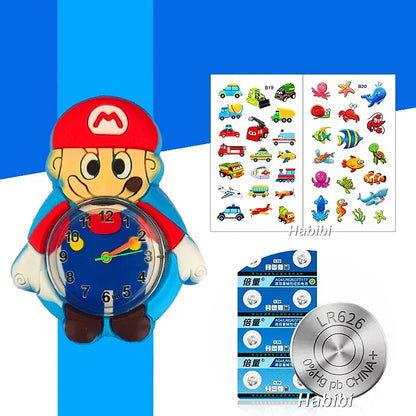 Children's Favorite Birthday Gift Toys Child Cartoon Watches for Boys Girls Colorful Lovely Kids Slap Wrist Watch Bracelet