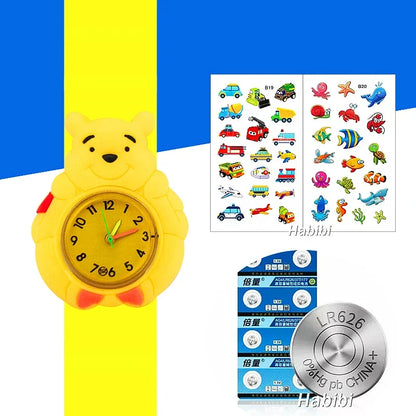 Children's Favorite Birthday Gift Toys Child Cartoon Watches for Boys Girls Colorful Lovely Kids Slap Wrist Watch Bracelet
