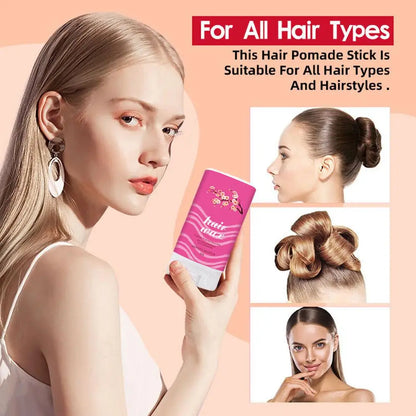 Blossom Hair Styling Wax Stick Non-Greasy Broken Hair Artifact Stick Anti-frizz Hair Finishing Cream Style For Men Women
