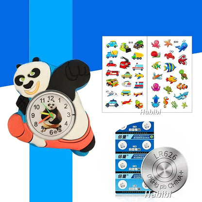Children's Favorite Birthday Gift Toys Child Cartoon Watches for Boys Girls Colorful Lovely Kids Slap Wrist Watch Bracelet