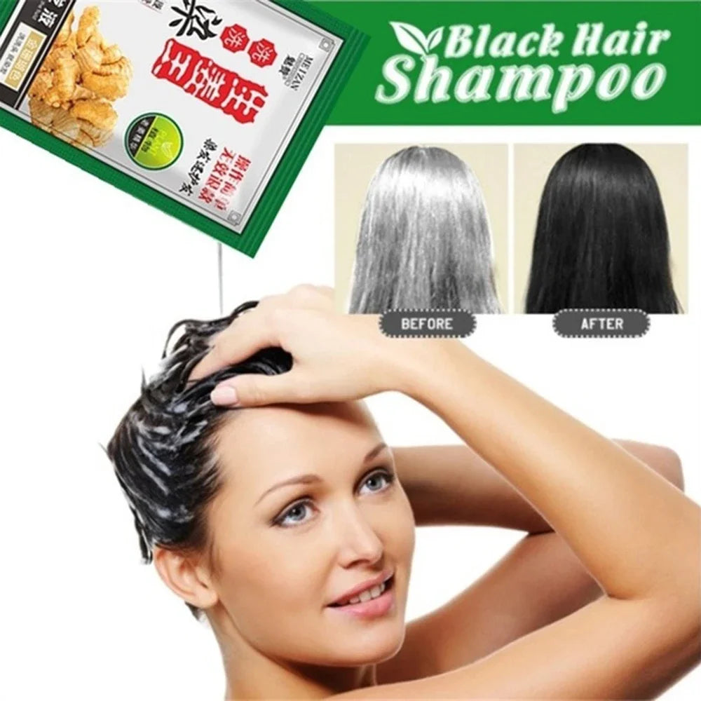Hair Color Natural Instant Hair Dye Hair Shampoo White Grey Cover Up Long Lasting Ginger Extracts Styling Tools Ginger Shampoo