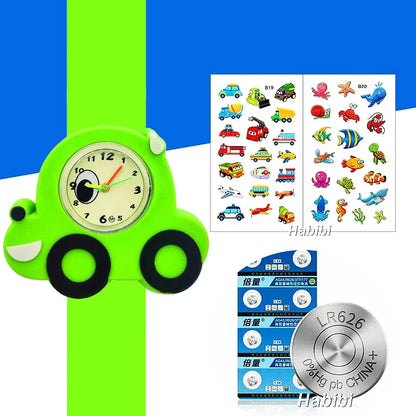 Children's Favorite Birthday Gift Toys Child Cartoon Watches for Boys Girls Colorful Lovely Kids Slap Wrist Watch Bracelet