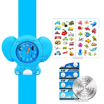Children's Favorite Birthday Gift Toys Child Cartoon Watches for Boys Girls Colorful Lovely Kids Slap Wrist Watch Bracelet