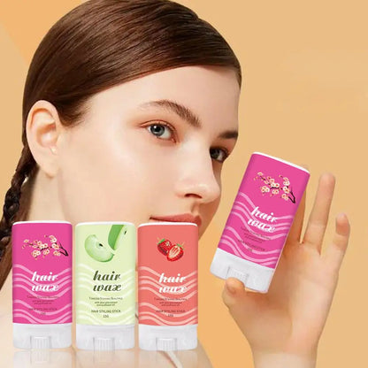 Blossom Hair Styling Wax Stick Non-Greasy Broken Hair Artifact Stick Anti-frizz Hair Finishing Cream Style For Men Women