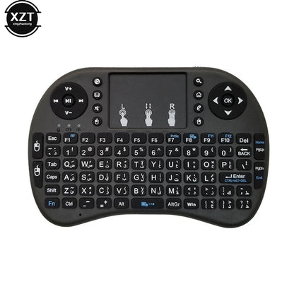 2.4G Mini Wireless Keyboard 3 Color Backlit I8 English Russian Air Mouse Touchpad Remote Control For Laptop TV BOX USB Receiver