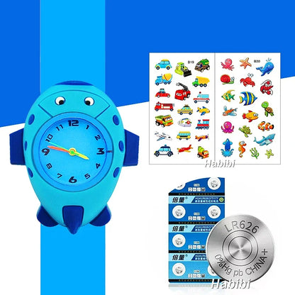 Children's Favorite Birthday Gift Toys Child Cartoon Watches for Boys Girls Colorful Lovely Kids Slap Wrist Watch Bracelet