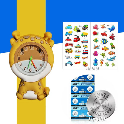 Children's Favorite Birthday Gift Toys Child Cartoon Watches for Boys Girls Colorful Lovely Kids Slap Wrist Watch Bracelet