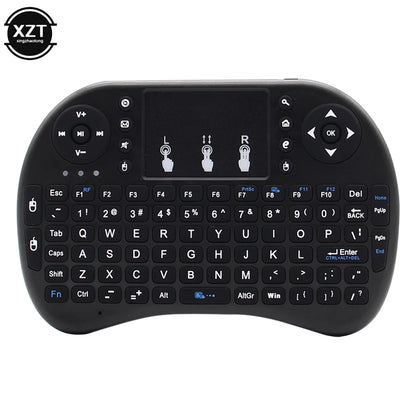 2.4G Mini Wireless Keyboard 3 Color Backlit I8 English Russian Air Mouse Touchpad Remote Control For Laptop TV BOX USB Receiver