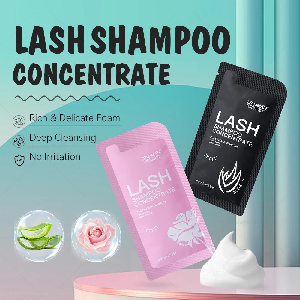 Lash Shampoo Concentrate Lashes Clean For Eyelash Extension Super Concentrate Mousse Non-irritation Cleanser For Salon &Home Use