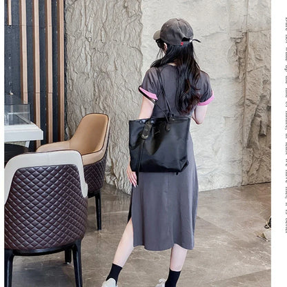 Parent-child Matching Clothing for All The Family Fashion Clothes Korean Style Mom Daughter Dress Dad Son T Shirts Baby Bodysuit