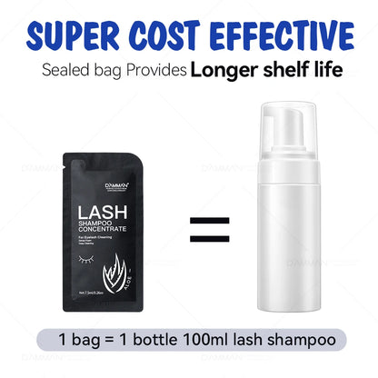 Lash Shampoo Concentrate Lashes Clean For Eyelash Extension Super Concentrate Mousse Non-irritation Cleanser For Salon &Home Use