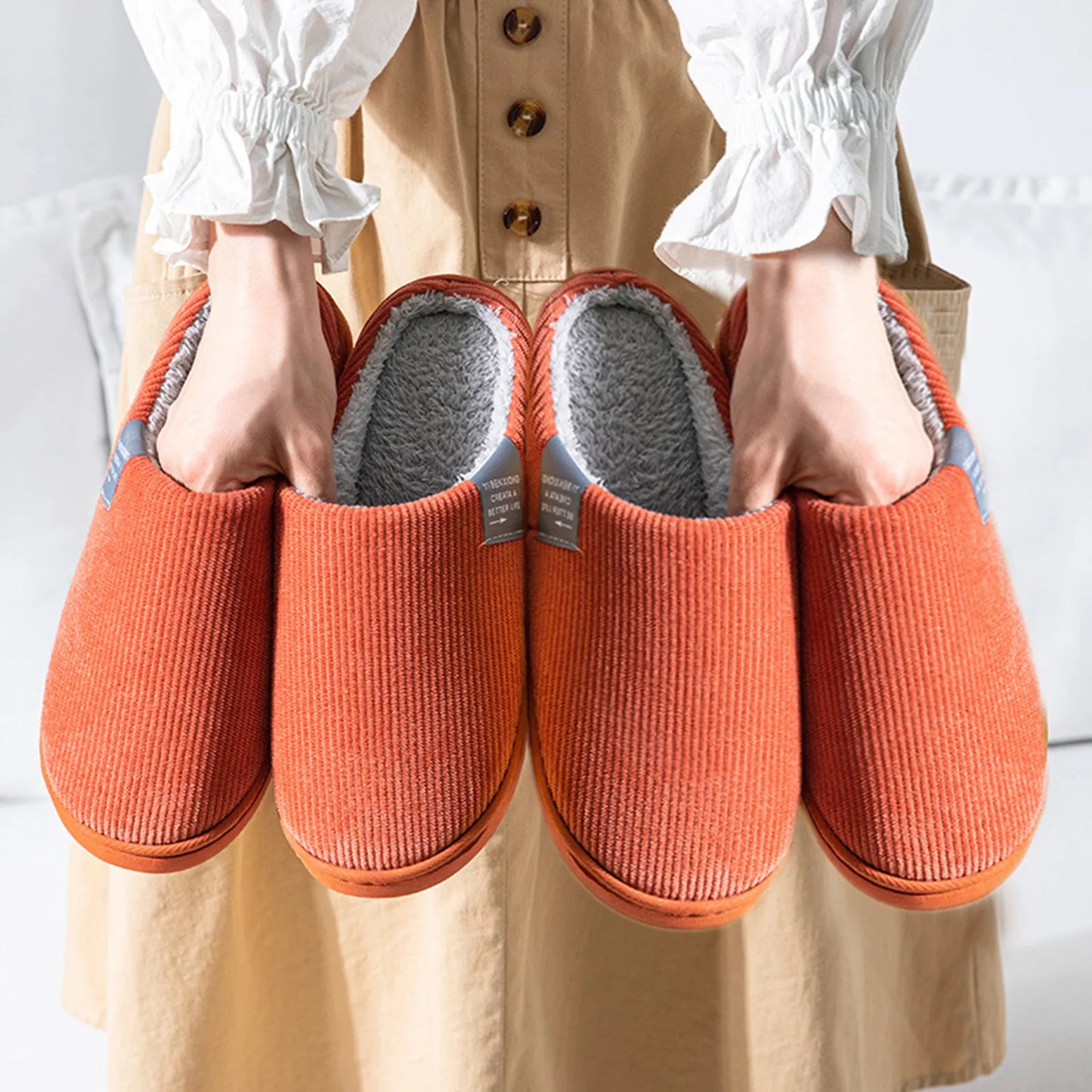 Womens Slippers Boots Slippers Soft Slippers Flip Warm Womens For Womens Plush Flop Men Shoes House Women'S Slip On Slippers