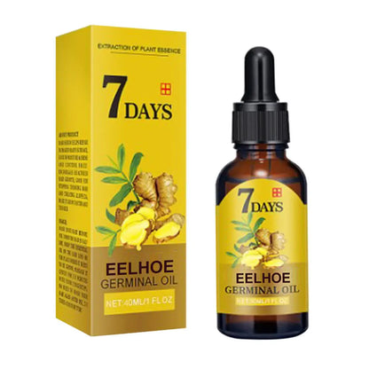 Ginger Hair Growth Serum Anti Hair Loss Baldness Fast Regrowth Hair Care Oil Repair Damaged Hair Scalp Treatment For Women Men