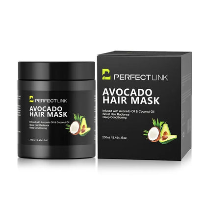 Keratin avocado oil care hair mask repairs dry and frizzy hair, molds hair, and softens hair care