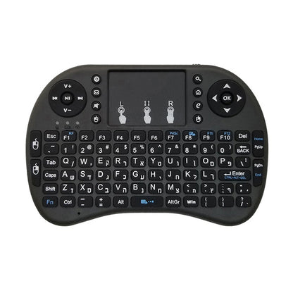 2.4G Mini Wireless Keyboard 3 Color Backlit I8 English Russian Air Mouse Touchpad Remote Control For Laptop TV BOX USB Receiver