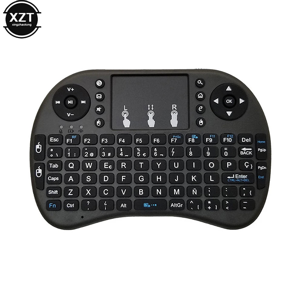 2.4G Mini Wireless Keyboard 3 Color Backlit I8 English Russian Air Mouse Touchpad Remote Control For Laptop TV BOX USB Receiver