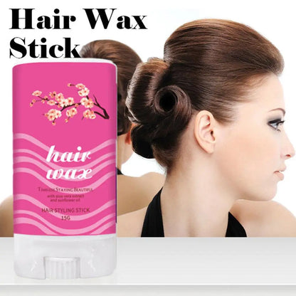 Blossom Hair Styling Wax Stick Non-Greasy Broken Hair Artifact Stick Anti-frizz Hair Finishing Cream Style For Men Women