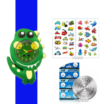 Children's Favorite Birthday Gift Toys Child Cartoon Watches for Boys Girls Colorful Lovely Kids Slap Wrist Watch Bracelet