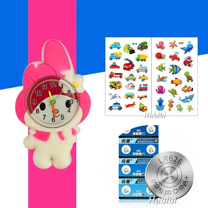 Children's Favorite Birthday Gift Toys Child Cartoon Watches for Boys Girls Colorful Lovely Kids Slap Wrist Watch Bracelet