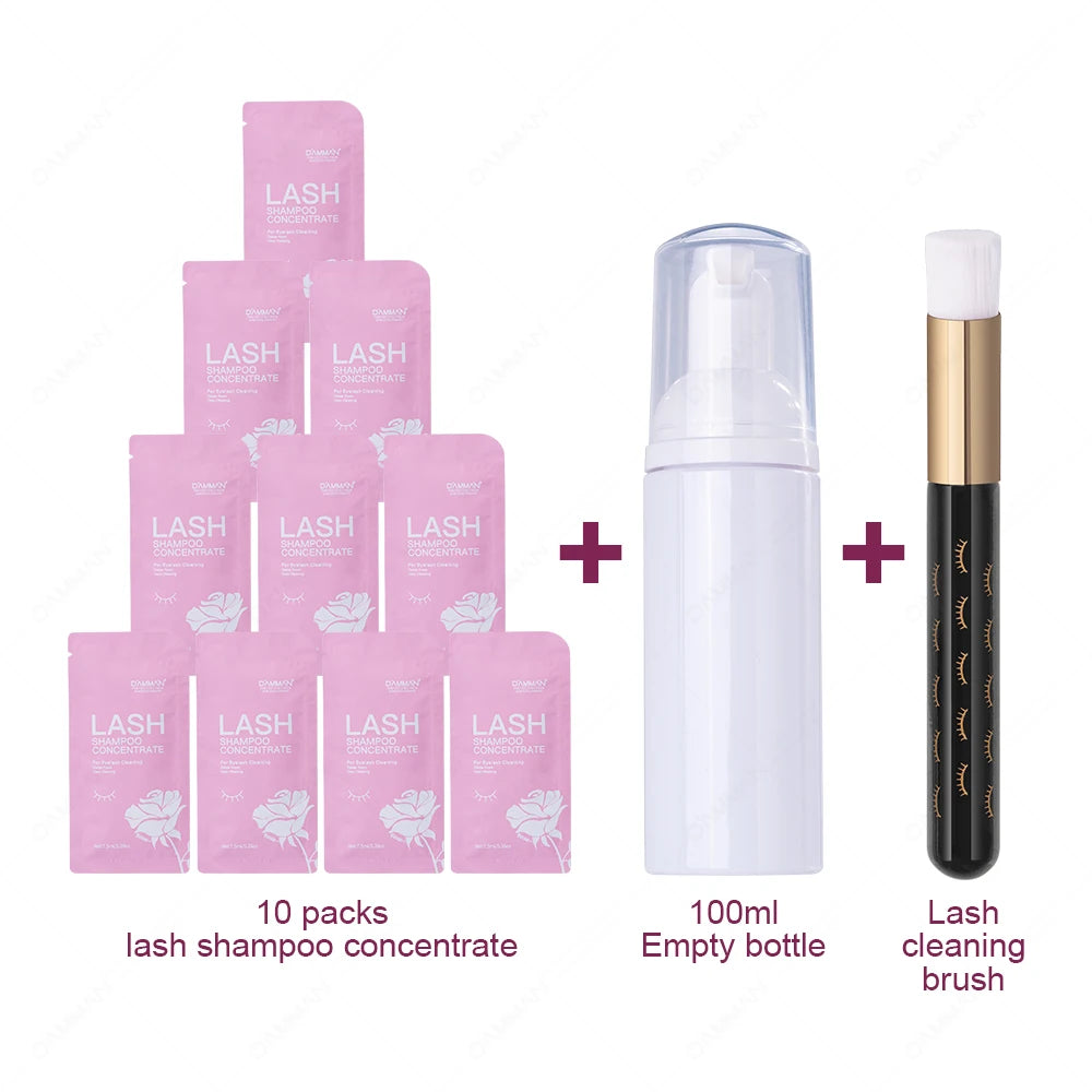 Lash Shampoo Concentrate Lashes Clean For Eyelash Extension Super Concentrate Mousse Non-irritation Cleanser For Salon &Home Use
