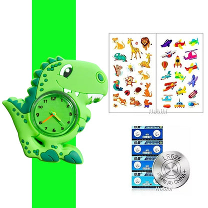 Children's Favorite Birthday Gift Toys Child Cartoon Watches for Boys Girls Colorful Lovely Kids Slap Wrist Watch Bracelet