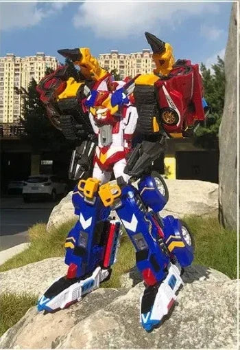 6 IN 1 Master V Ultimate Tobot Transformation Car to Robot Toy Korea Cartoon Brothers Anime Tobot Deformation Airplane Car Toys