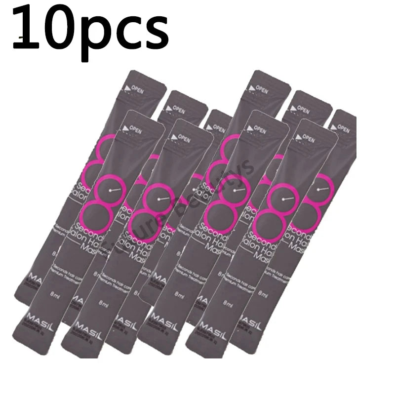 5/10pcs 8 Seconds Salon Hair Mask Masil Hair Restoration Premium Treatments Keratin Repairing Supple Hydration Hair Care Mask