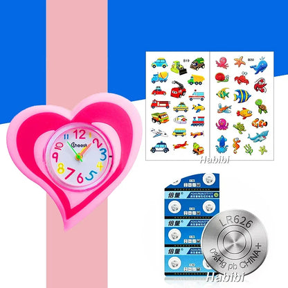 Children's Favorite Birthday Gift Toys Child Cartoon Watches for Boys Girls Colorful Lovely Kids Slap Wrist Watch Bracelet