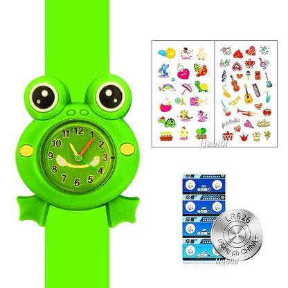 Children's Favorite Birthday Gift Toys Child Cartoon Watches for Boys Girls Colorful Lovely Kids Slap Wrist Watch Bracelet