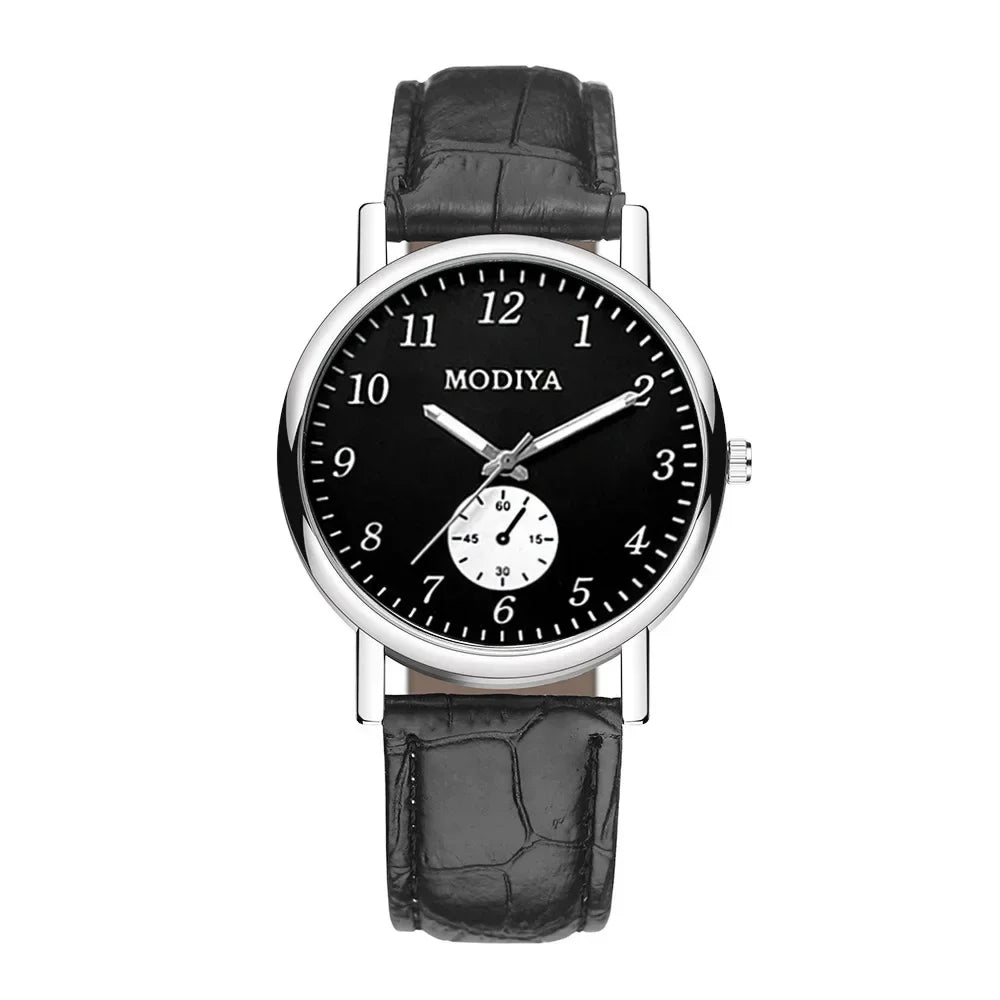 Men's Watches Business Wrist Watch Luxury Leather Strap Analog Watches Quartz Wristwatches Clock Men Women Casual Simple Watch