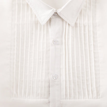 White Shirt Boy Dress Shirts Toddler Easter Church Oxford Clothes Kids Birthday Wedding School Gift Photograph Summer Clothing
