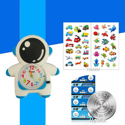 Children's Favorite Birthday Gift Toys Child Cartoon Watches for Boys Girls Colorful Lovely Kids Slap Wrist Watch Bracelet