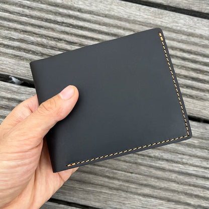 100% Cowhide Leather Mens Wallet Thin Men's Billfold Wallet for Men Card Photo Mens Designer Wallets
