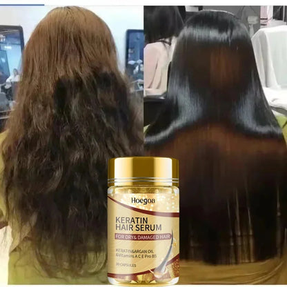 Magic Hair Vitamin Capsule Keratin Oil Fast Restore Hair Soft Smooth Shiny Deep Moisturizer Frizzy Dry Scalp Hair Care Products
