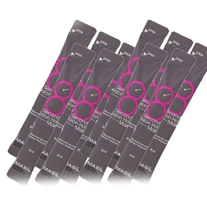 5/10pcs 8 Seconds Salon Hair Mask Masil Hair Restoration Premium Treatments Keratin Repairing Supple Hydration Hair Care Mask
