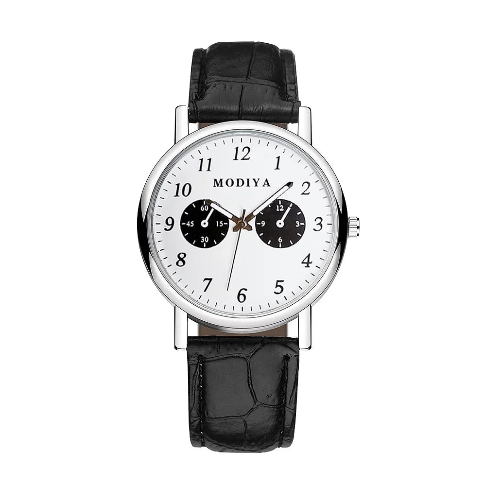 Men's Watches Business Wrist Watch Luxury Leather Strap Analog Watches Quartz Wristwatches Clock Men Women Casual Simple Watch