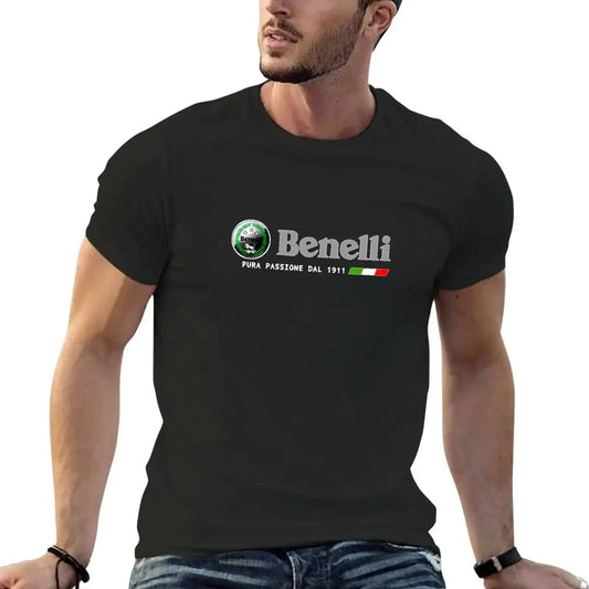 Mens Casual Cotton T-Shirts Graphic T-Shirts Sublime Hippie Clothing Hip Hop Benelli Motorcycle Fashion Therapy Unisex Tops