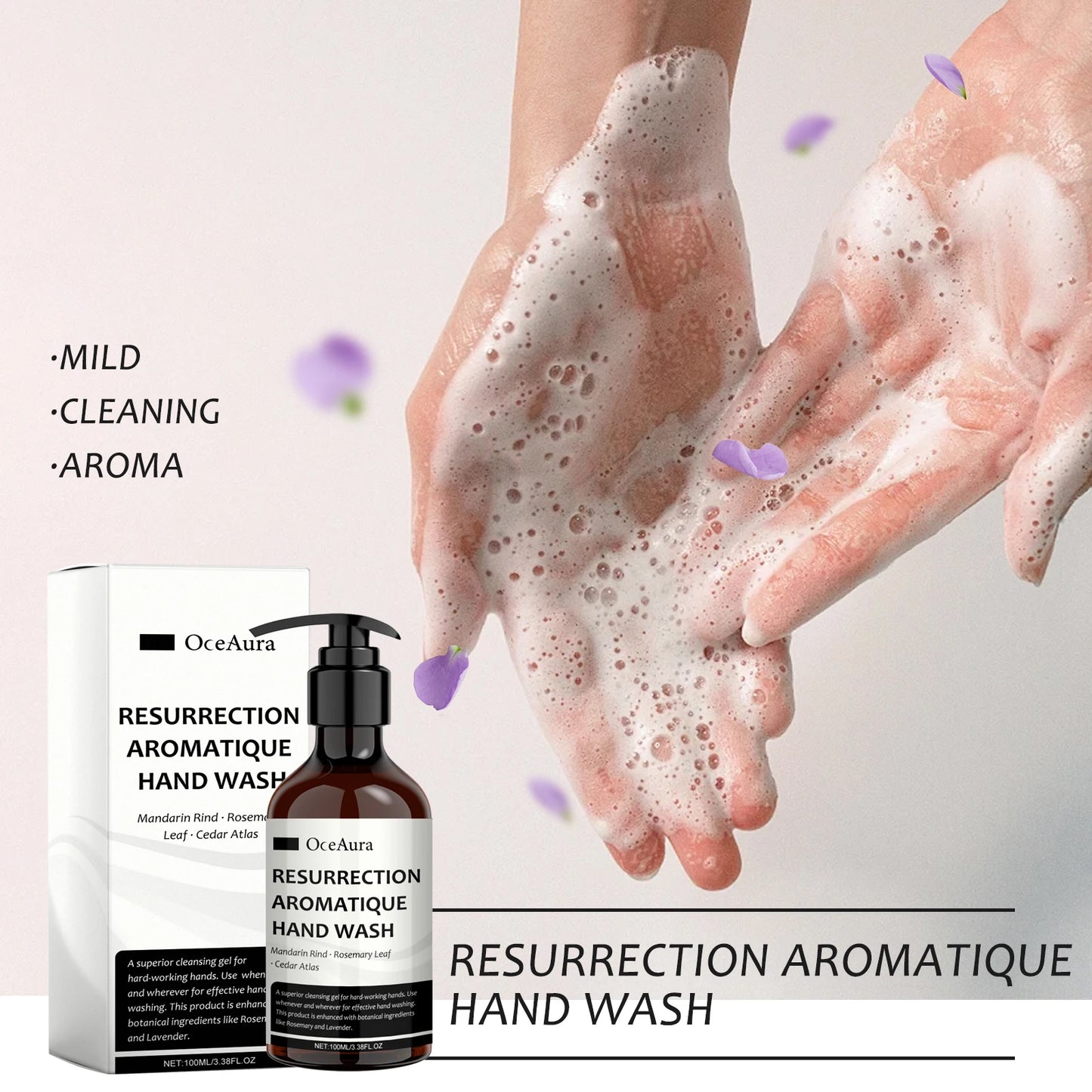 Hand Wash Deep Cleaning Brightening Skin Smoothing Oil Control Anti-Dryness Portable Hand Washing Fragrance Skin Care Foam Soap
