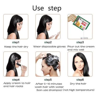 Hair Color Natural Instant Hair Dye Hair Shampoo White Grey Cover Up Long Lasting Ginger Extracts Styling Tools Ginger Shampoo