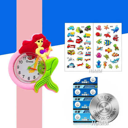 Children's Favorite Birthday Gift Toys Child Cartoon Watches for Boys Girls Colorful Lovely Kids Slap Wrist Watch Bracelet