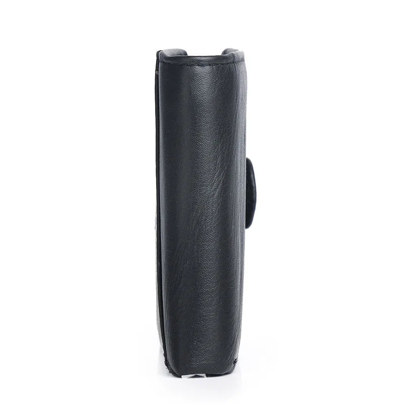 Rfid Genuine Leather Mens Wallet with Coin Pocket Bussiness Designer Mens Leather Wallet