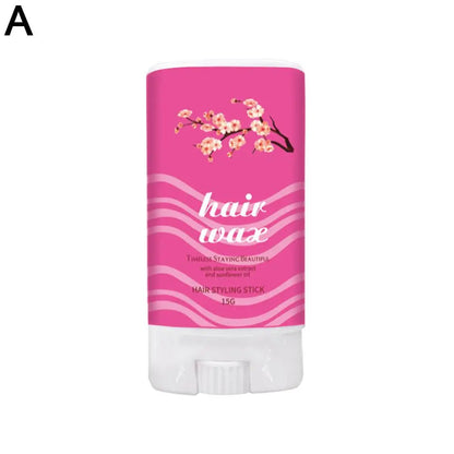 Blossom Hair Styling Wax Stick Non-Greasy Broken Hair Artifact Stick Anti-frizz Hair Finishing Cream Style For Men Women