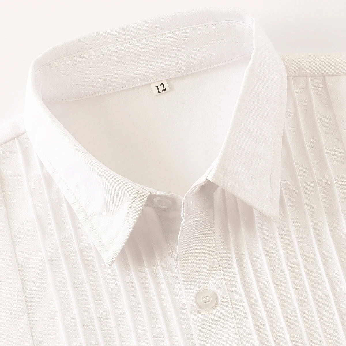 White Shirt Boy Dress Shirts Toddler Easter Church Oxford Clothes Kids Birthday Wedding School Gift Photograph Summer Clothing