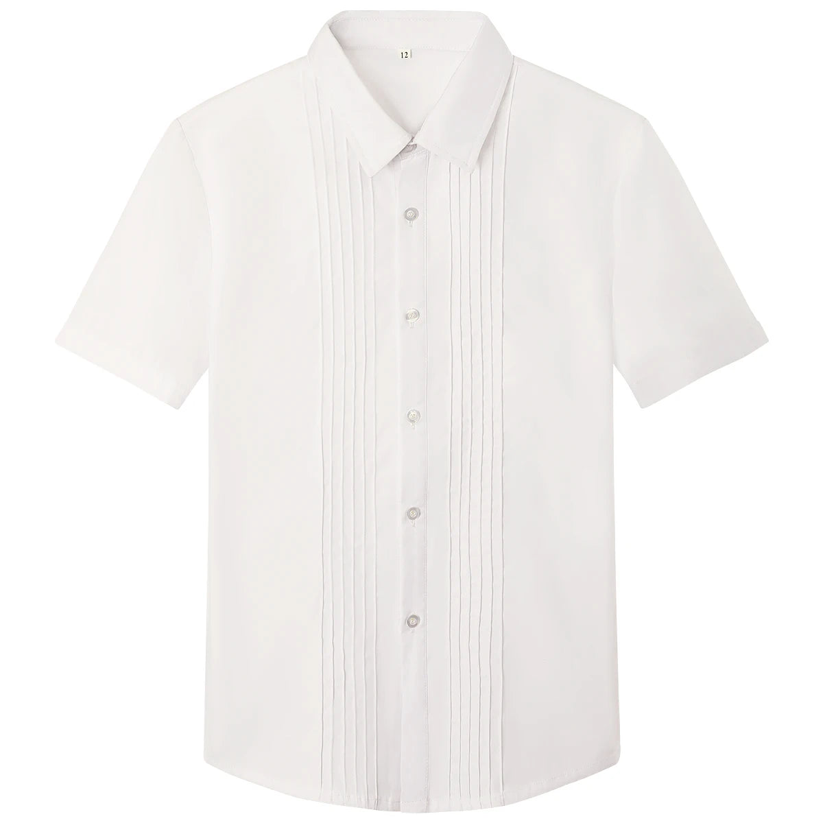 White Shirt Boy Dress Shirts Toddler Easter Church Oxford Clothes Kids Birthday Wedding School Gift Photograph Summer Clothing