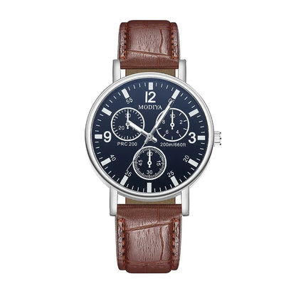 Men's Watches Business Wrist Watch Luxury Leather Strap Analog Watches Quartz Wristwatches Clock Men Women Casual Simple Watch