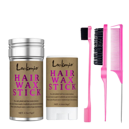 LOCKMIO Women Hair Wax Stick for Wigs Anti-frizz Flyaways Control Styling Wax Long-lasting Smoothing Broken Back Hair Pomade