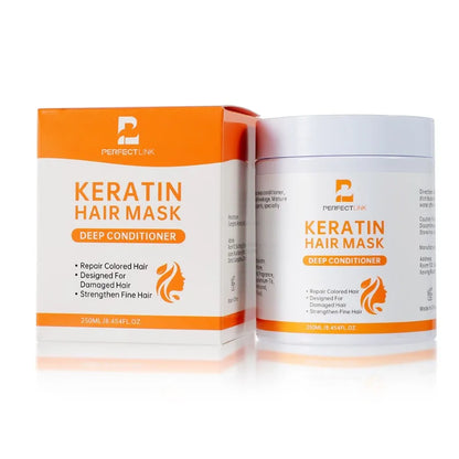 Keratin avocado oil care hair mask repairs dry and frizzy hair, molds hair, and softens hair care